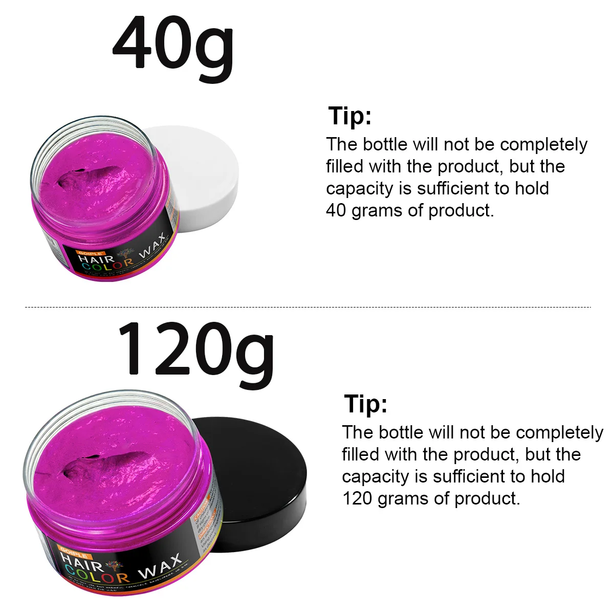 Valentine\'s Day Hair Color Wax for Men & Women Hair Clay Fashion One-Time Temporary Styling Dye Cream Easy Wash Hair Beard Color