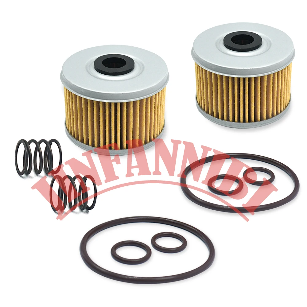 2 Pack Oil Filter Kit & O-Rings Set For Honda Sportrax 400 TRX400EX 1999-2004 2005 2006 2007 2008