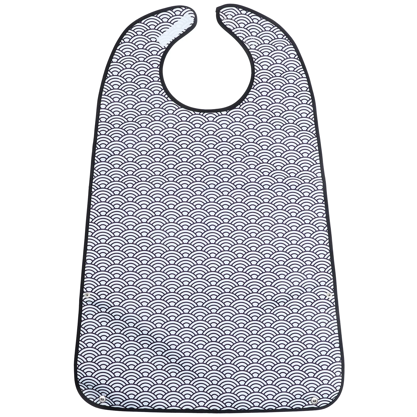 

Eating Bib Adult Cloth Polyester Washable Adjustable Lightweight Foldable Snap Button Practical Apron Seniors Health Care
