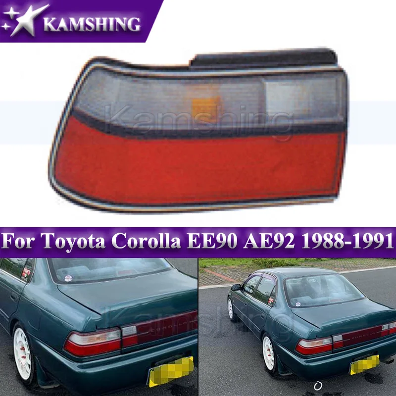 Kamshing Rear Bumper Taillight For Toyota Corolla EE90 AE92 1988-1991 Taillamp Tail Lamp Rear Brake Light Stop Lamp