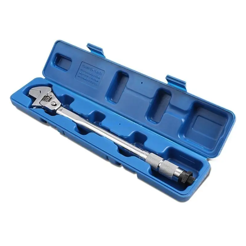 

G88B Convenient Rotating Tool Rusts Resistant Adjustable Wrench for Mechanical Maintenance Long Handle Spanners Tool