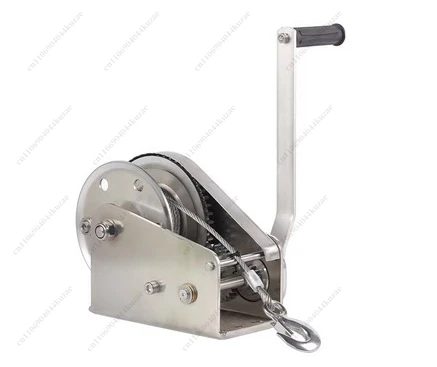 304 Stainless Steel Hand Winch 1200 Lbs Two-Way Self-Locking Manual Winch Sewage Small Anti-Rust Lifting Tool