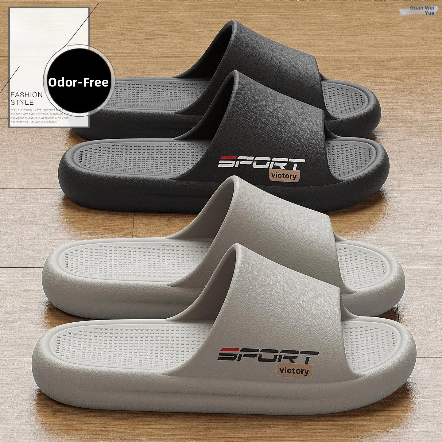 

Anti-Odor Men's Slippers Summer New Indoor Home Bathroom Bath Anti-Slip Comfortable EVA Home Slippers for Men