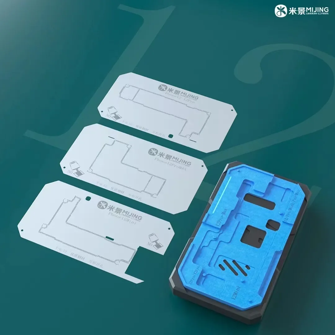Mj z20pro Mid-Layer-Pflanz dose Vorlage für iPhone x xs 11 12 13 14 15 Pro Max Mini-Motherboard BGA Reballing Schablonen plattform – Detail 4