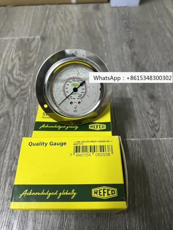 

Original REFCO refrigerant pressure gauge for cold storage air conditioning unit oil gauge MR-205/305-DS-MULTI