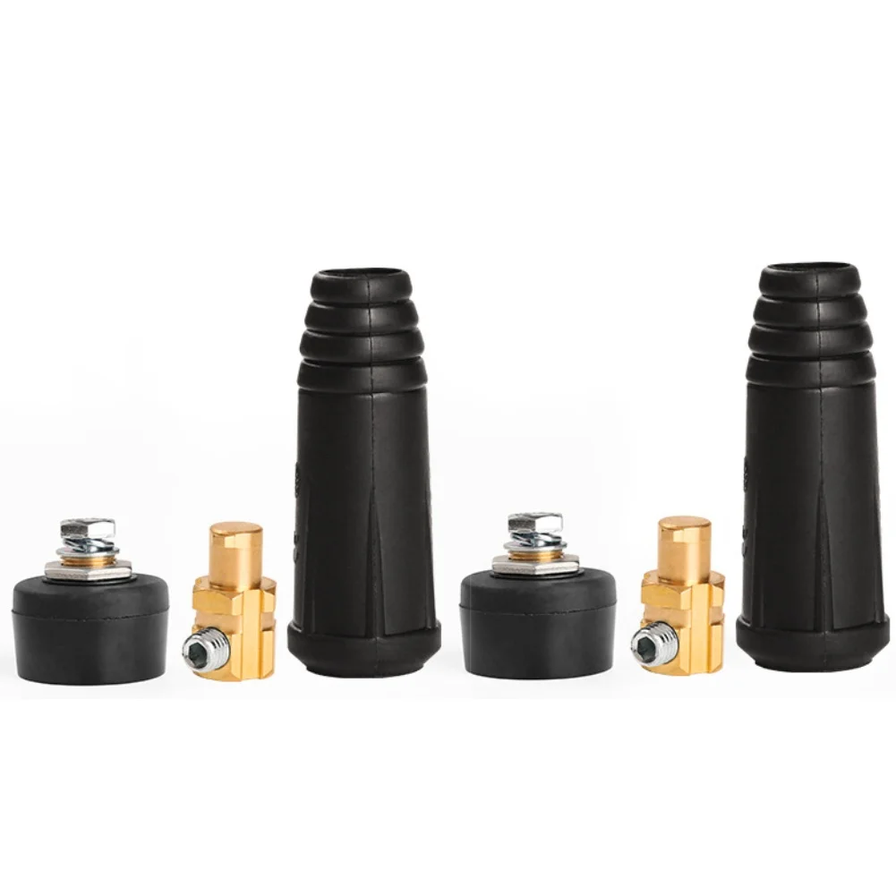 Electric Welding Cable Connector Terminal Brass Connection Male Pedestal Easy To Replace Oil Resistant Connector