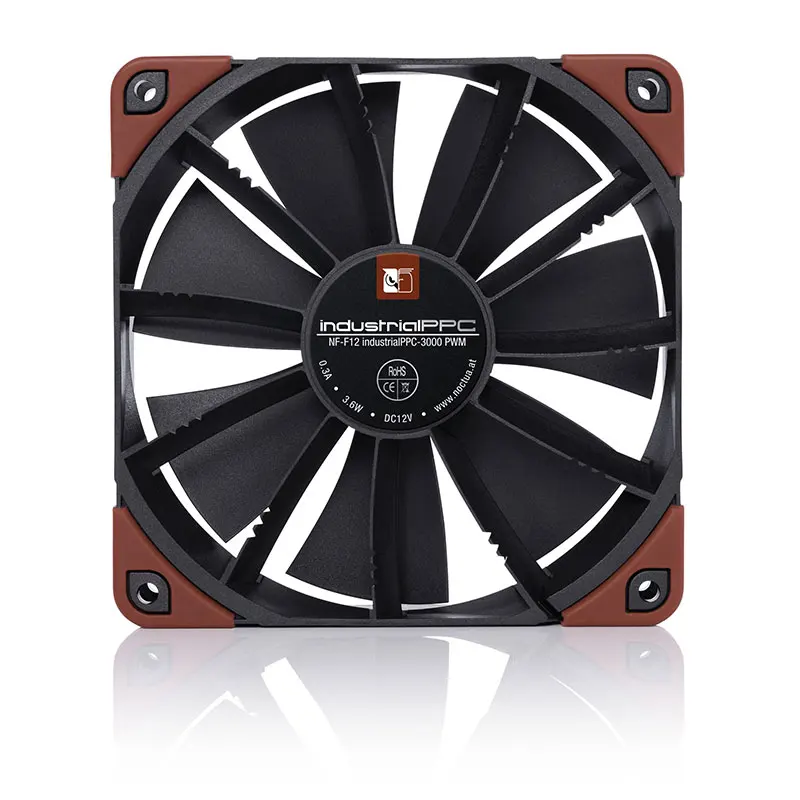 Imagem -02 - Noctua Nf-f12 Industrialppc Fan Design de Motor Trifásico de 120 mm Aplicação Industrial Ventilador de Alta Velocidade