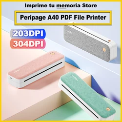 A40 304DPI Mini Portable Thermal Printer Supports Thermal Paper Inkless Wireless Mobile Word/TXT/PDF Photo Printers Office