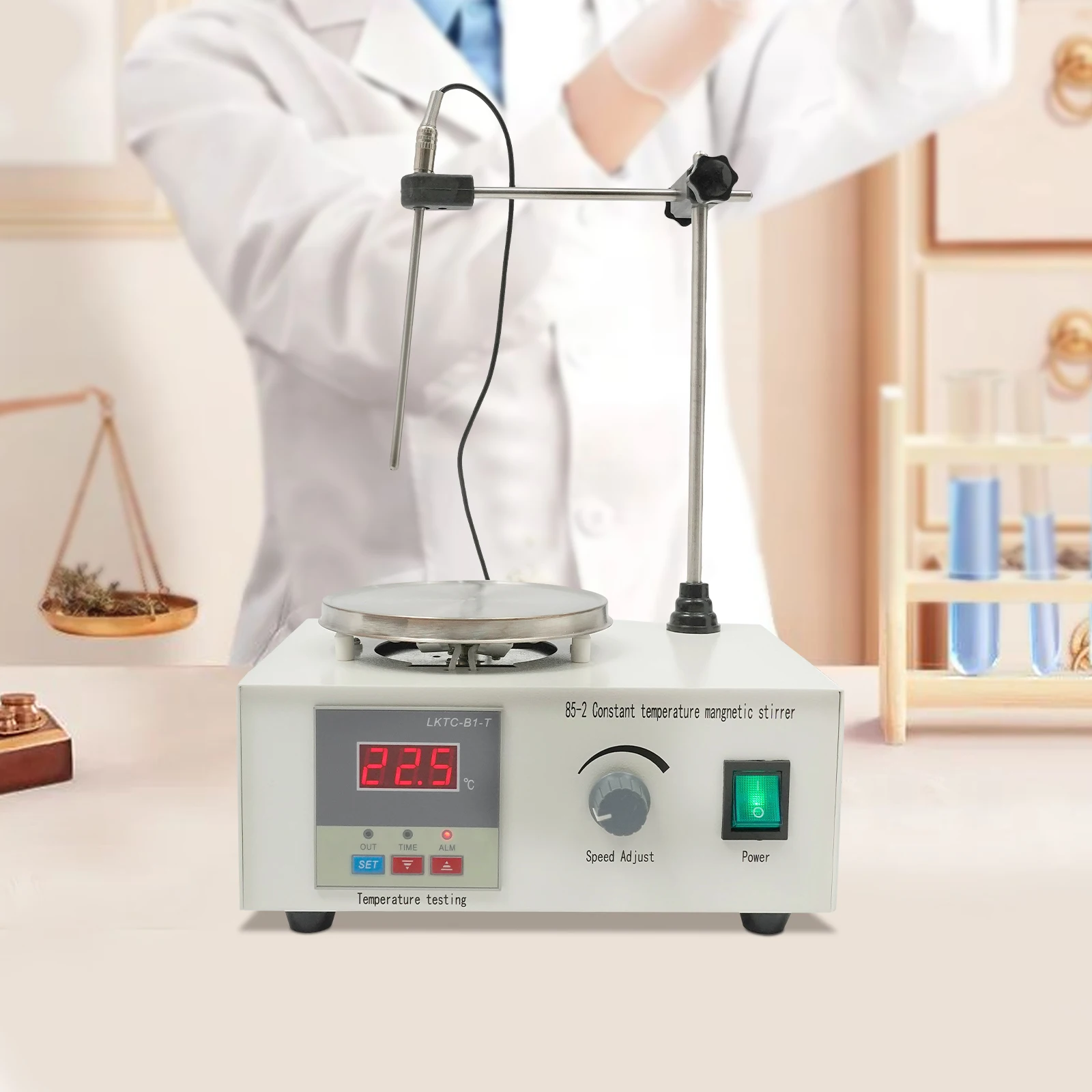 Precise Temperature Control Panel Digital Magnetic Stirrer Adjustable Speed High-quality Motor