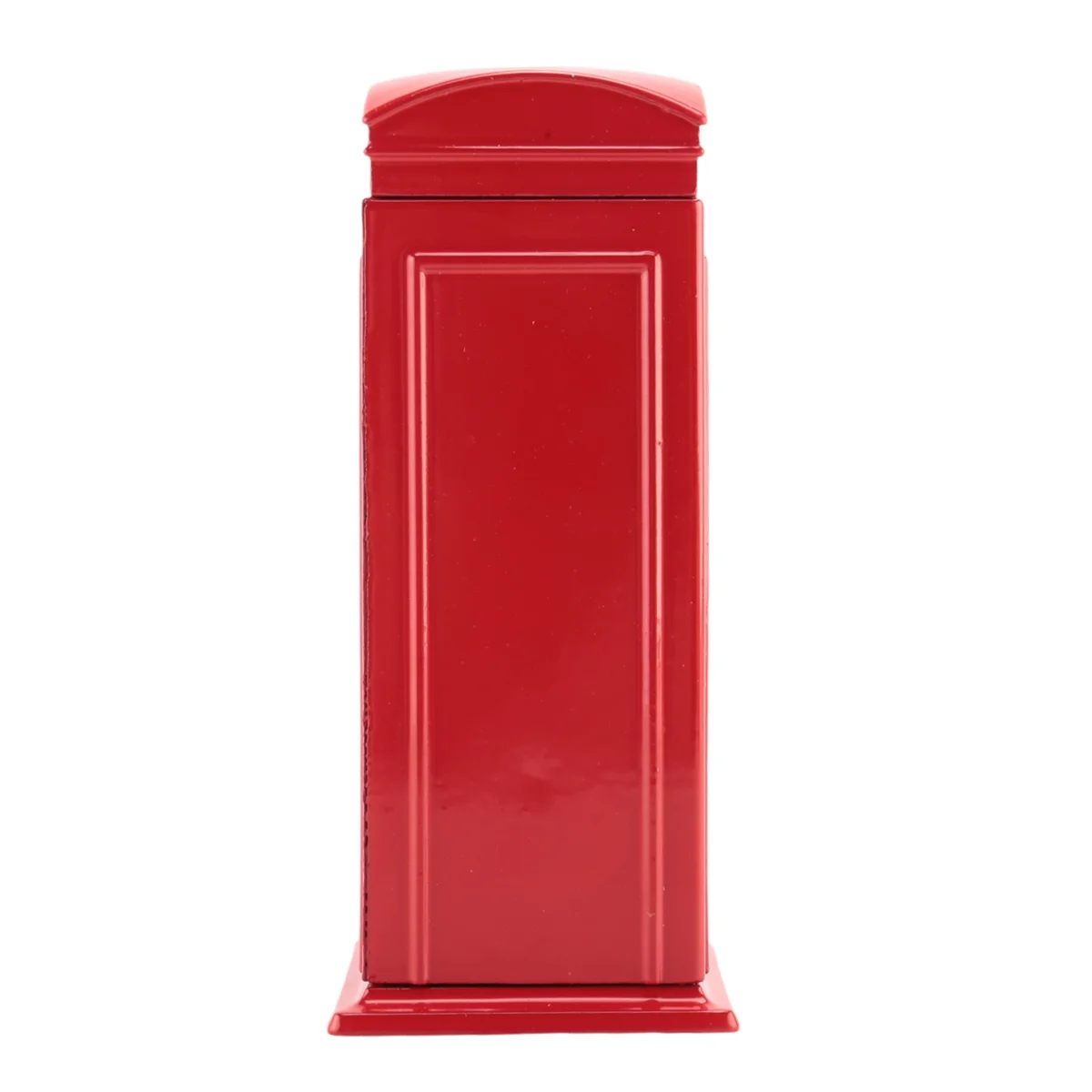 AA84 Metal Red British English London Telephone Booth Bank Coin Bank Saving Pot Piggy Bank Red Phone Booth Box 140X60X60Mm