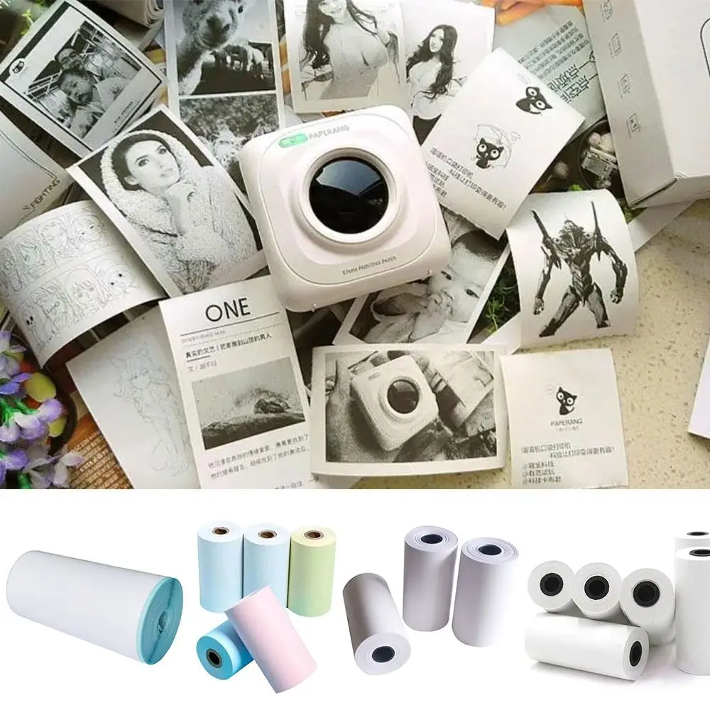 

Белые канцелярские товары для фотопринтера, самоклеящаяся красочная этикетка, наклейка, термобумага