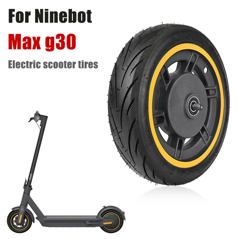 1pc 60/70-6.5 Rubber Scooter Tubeless Tyre 10inch Electric Bike Tyre Tubeless Tires For Ninebot Max G30 E-bike Cycling Parts