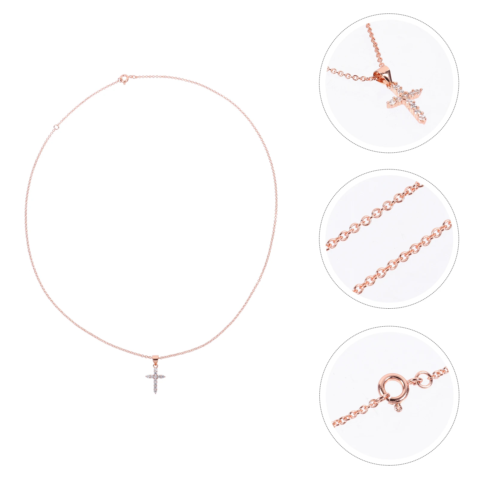 

Choker Necklaces for Woman Pattern Chain Rhinestone Fashion Simple Miss