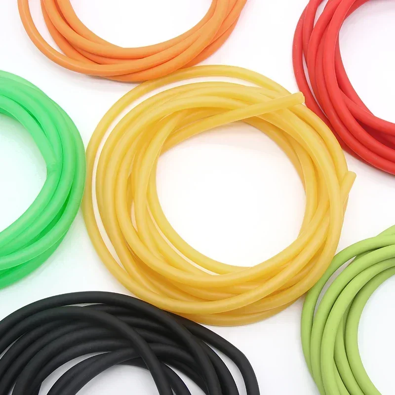 Mangueras de goma de látex natural, nuevo Color IDxOD 1,6 ~ 10mm, tubo médico quirúrgico de alta resistencia, banda elástica, catapulta de tirachinas