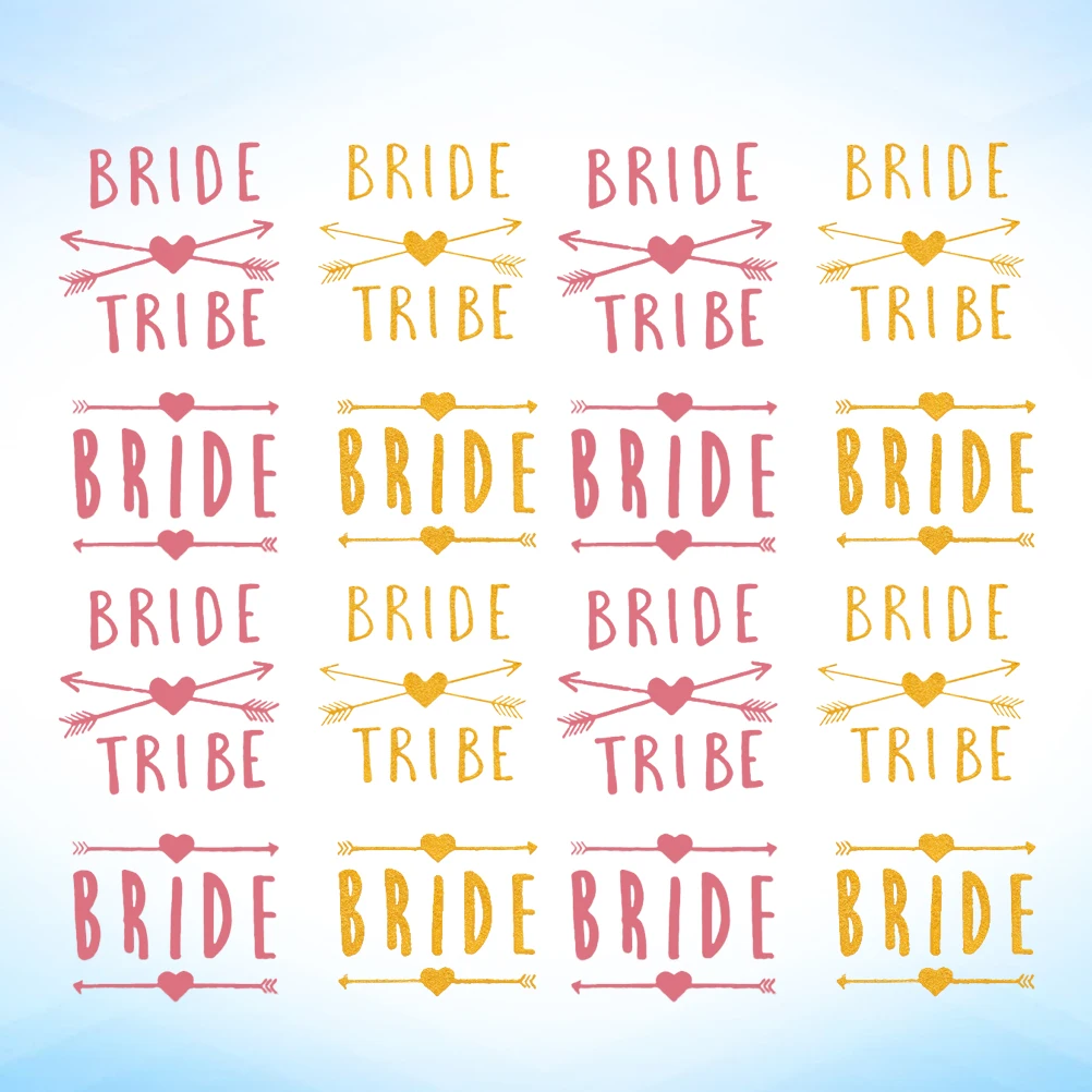

16 Pcs Metal Tattoo Stickers Bride Party Body Decals Glitter Party Body Decals Temporary Waterproof
