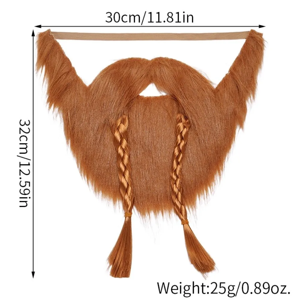 

Pirate Play Artificia Realistic Fake Beard Funny Savage Halloween Fake Mustache Vivid Cute Viking Braided Beard Carnivals