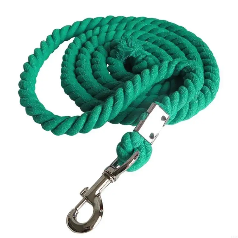 Heavy Duty Leading Rope Braided Cotton Horse Leading Rope Equestrian Rein Halters Halter Equipment Easy to Use 