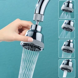 360° Rotating Kitchen Faucet Aerator Bubbler 4 Modes Bathroom Anti-splash Tap Filter Nozzle Sink Washbasin Tap Extender Adapter