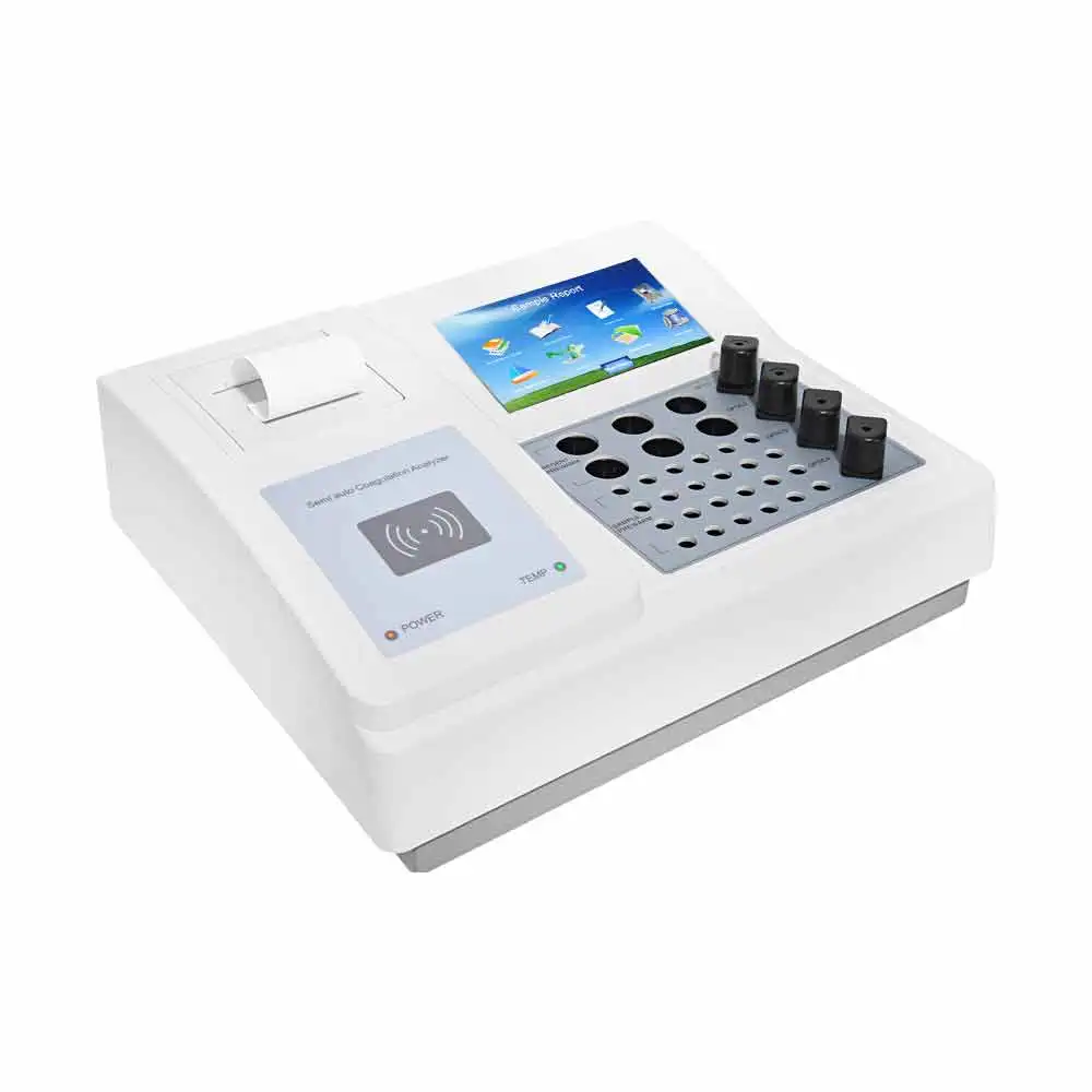 Hospital Clinic Laboratory Open Reagents Portable 4-Channel Semi-Auto Coagulation Analyzer Machine Coagulometer