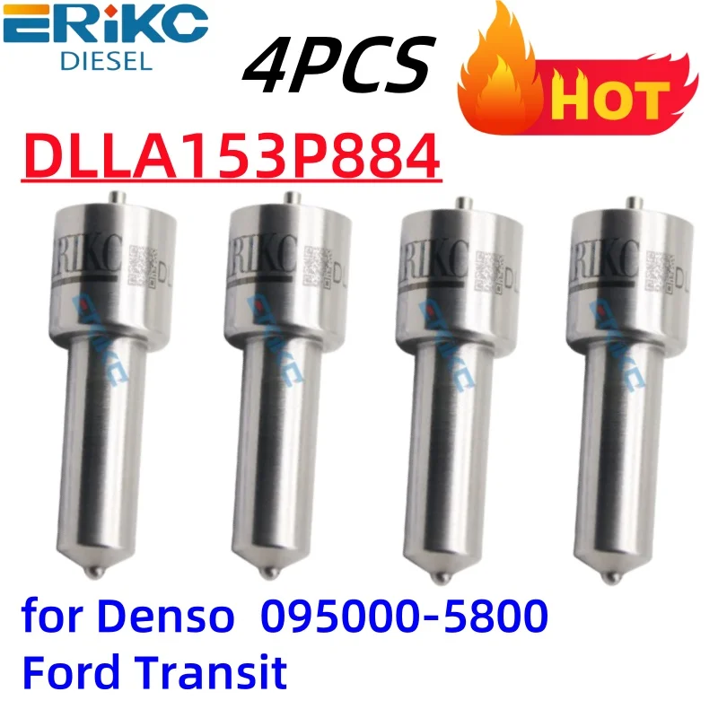 

4 шт. сопло DLLA153P884 093400-8840 дизельный спрей для впрыска DLLA 153 P 884 для Ford Transit 095000-5800 6C1Q-9K546-AC
