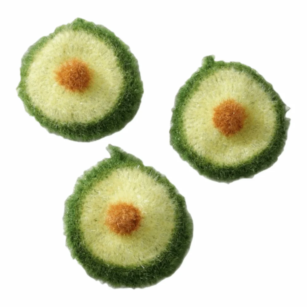 Cute Avocado Shaped Dish Sponge Absorbent Non-stick Oil Dishcloth Creative Non Scratch Kitchen Cleaning Towel Restaurant