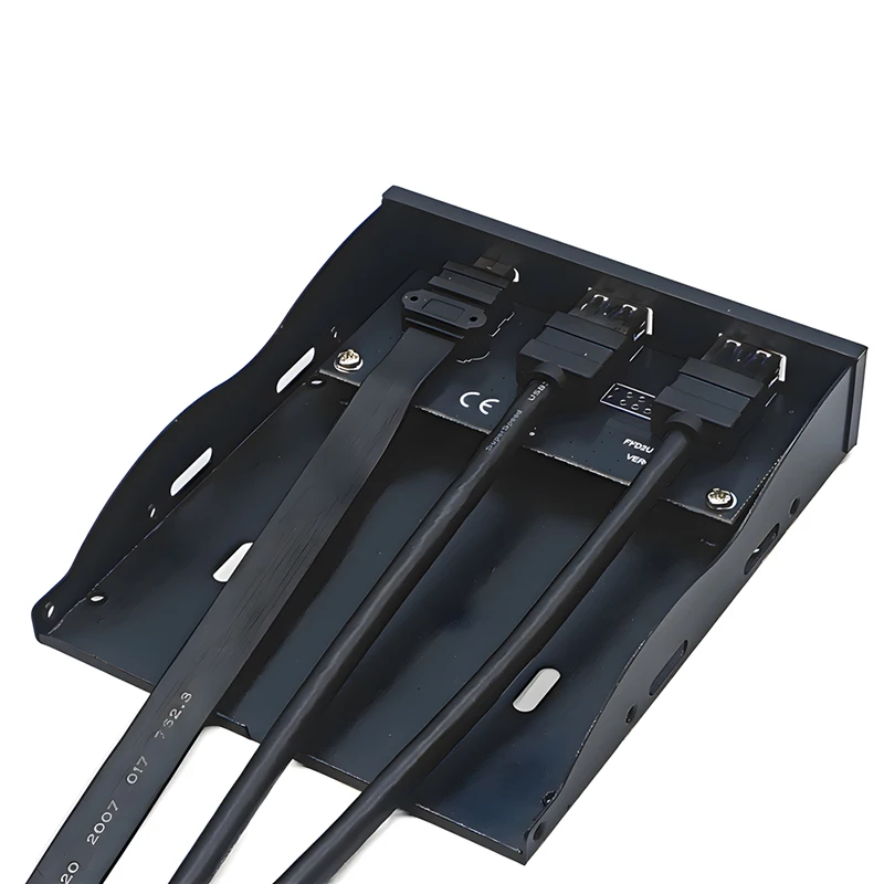 Передняя панель USB, 2 порта USB 3.2 GEN1 5 Гбит/с + 1 порт TYPE-C, адаптер-концентратор 10 Гбит/с/20 Гбит/с для ПК, поддержка настольного компьютера, отсек для гибких дисков 3,5 дюйма