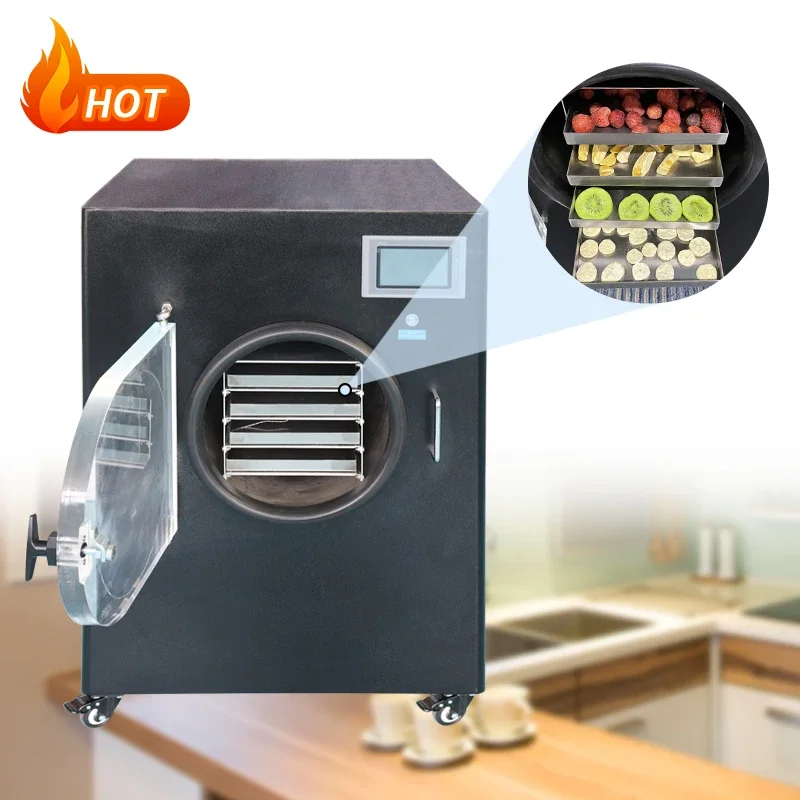 

3kg 4kg 6kg 10kg Fruit Liofilizador Machine Small Mini Laboratory Vacuum Home Food Freeze Drying Dryer Equipment