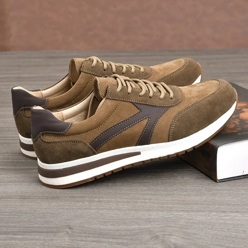 High Quality Suede Retro Tenis Masculino, Comfortable Breathable Tênis Masculino, Casual Outdoor Men's Sneakers and Casual Shoes