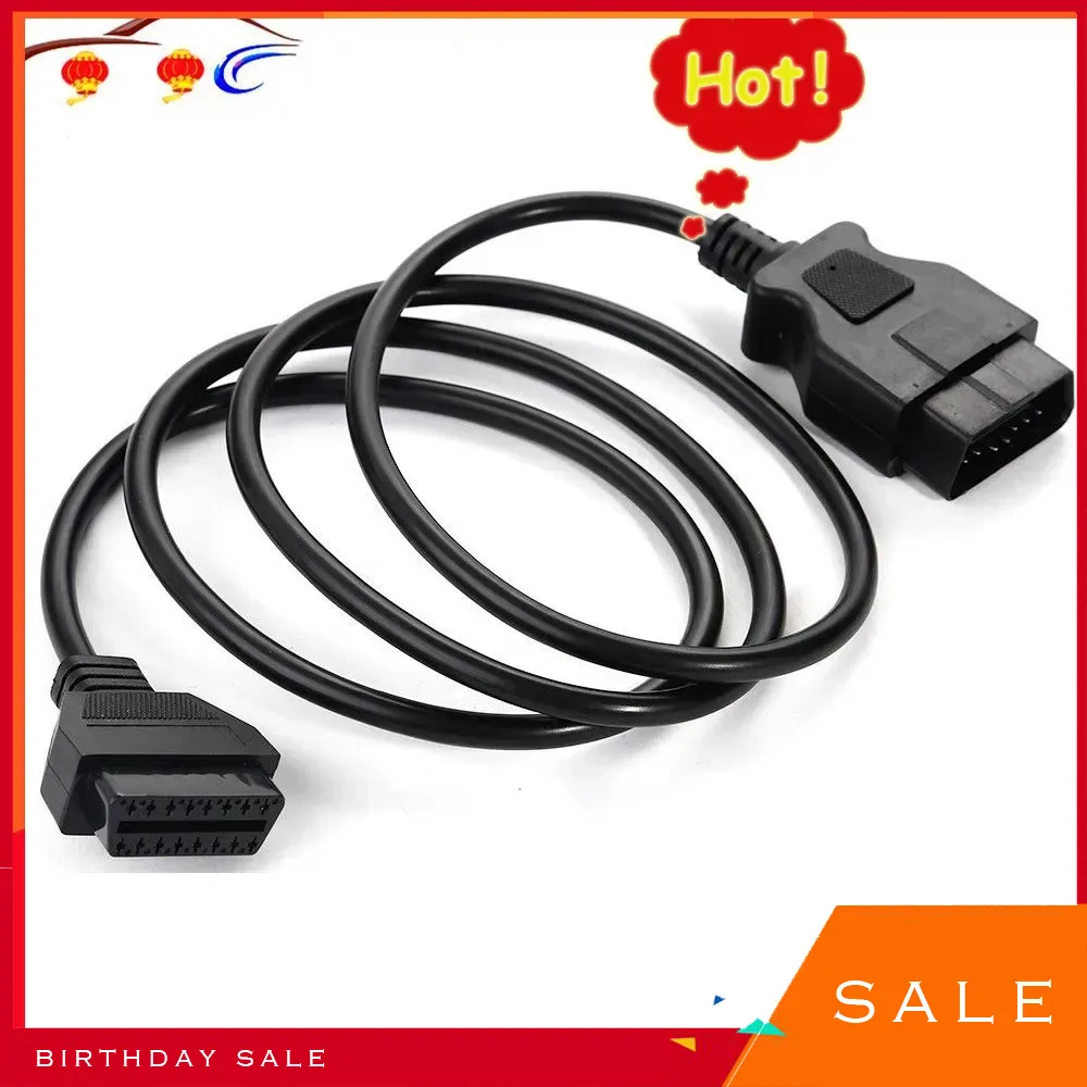 

Male To Female Extension Cable Diagnostic 5ft 2 ELM327 Bluetooth OBD OBDII 16 Pin Diagnostic Extension Cable