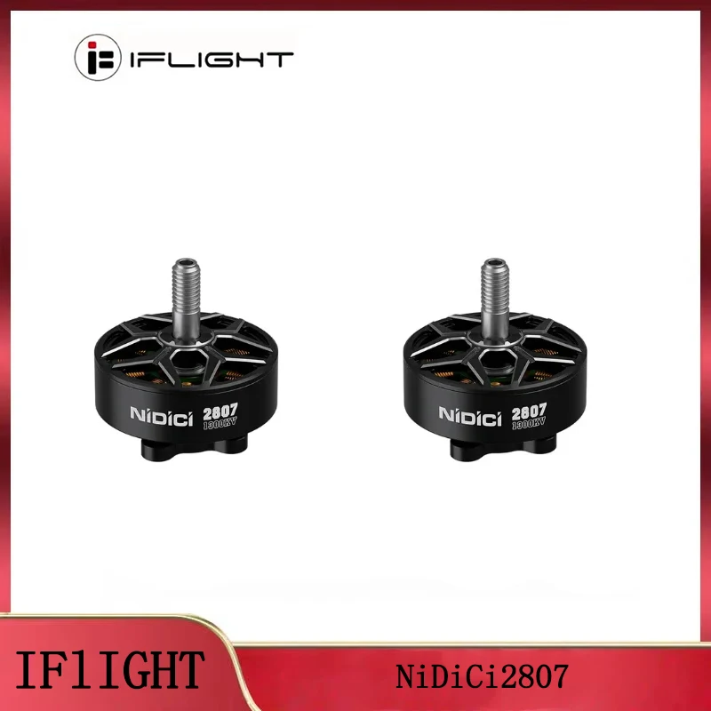 

Бесщеточный двигатель iFlight NIDICI 2807 1300KV, вал 5 мм для 7-дюймового пропеллера, двигатель дрона FPV дальнего действия и круизера, совместимость с 6S