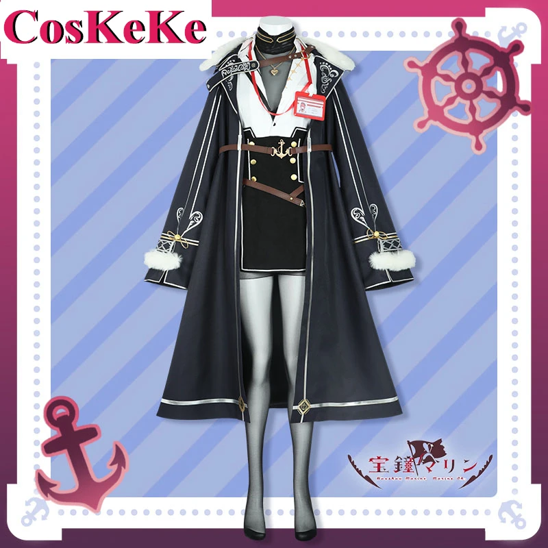 

【Customized】CosKeKe Houshou Marine Cosplay Anime VTuber Hololive Costume Gorgeous New Uniform Halloween Party Role Play Clothing