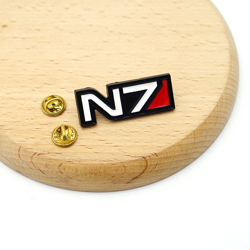 Mass Effect Pins Game Lapel Pins for Backpack Brooch Metal Enamel Pin Manga Brooches for Women Men Badge Jewelry