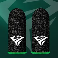 2 Pcs Game Fingertip Gloves Sweatproof Anti-slip gamer thimbles Touch Screen Finger Sleeve Breathable  Fingertip Cover For Gamer