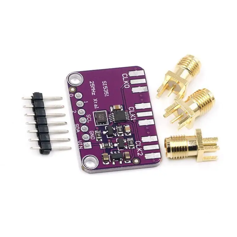 1 Set Signalgenerator Taktgenerator 8KHz-160MHz DC 3V-5V CJMCU-5351 Si5351A Si5351 I2C Taktgenerator Breakout Board Modul – Detail 8