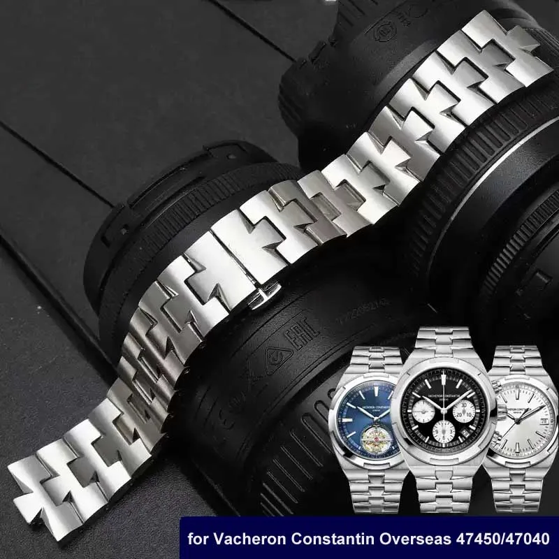

Replacement Stainless Steel Watch Band for Vacheron Constantin Overseas 47450/47040 - Curved End Solid Bracelet 7 8 8.5 mm