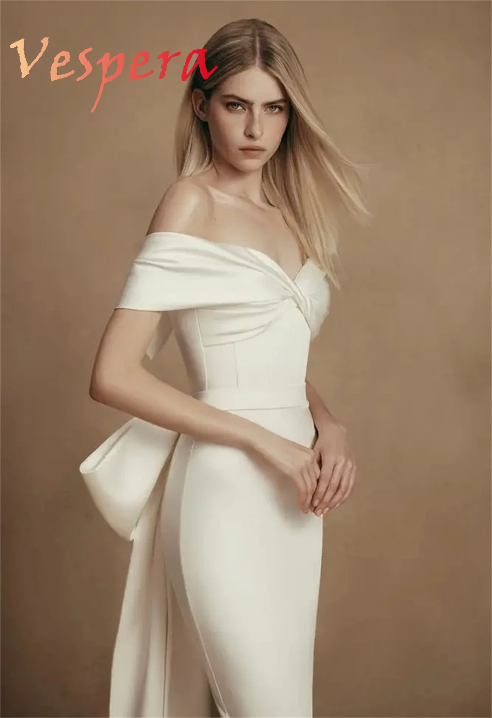 

Customized Simple White Jersey Evening Dresses Exquisite Off the Shoulder Homecoming Dresses Luxury Special Occasion Gowns