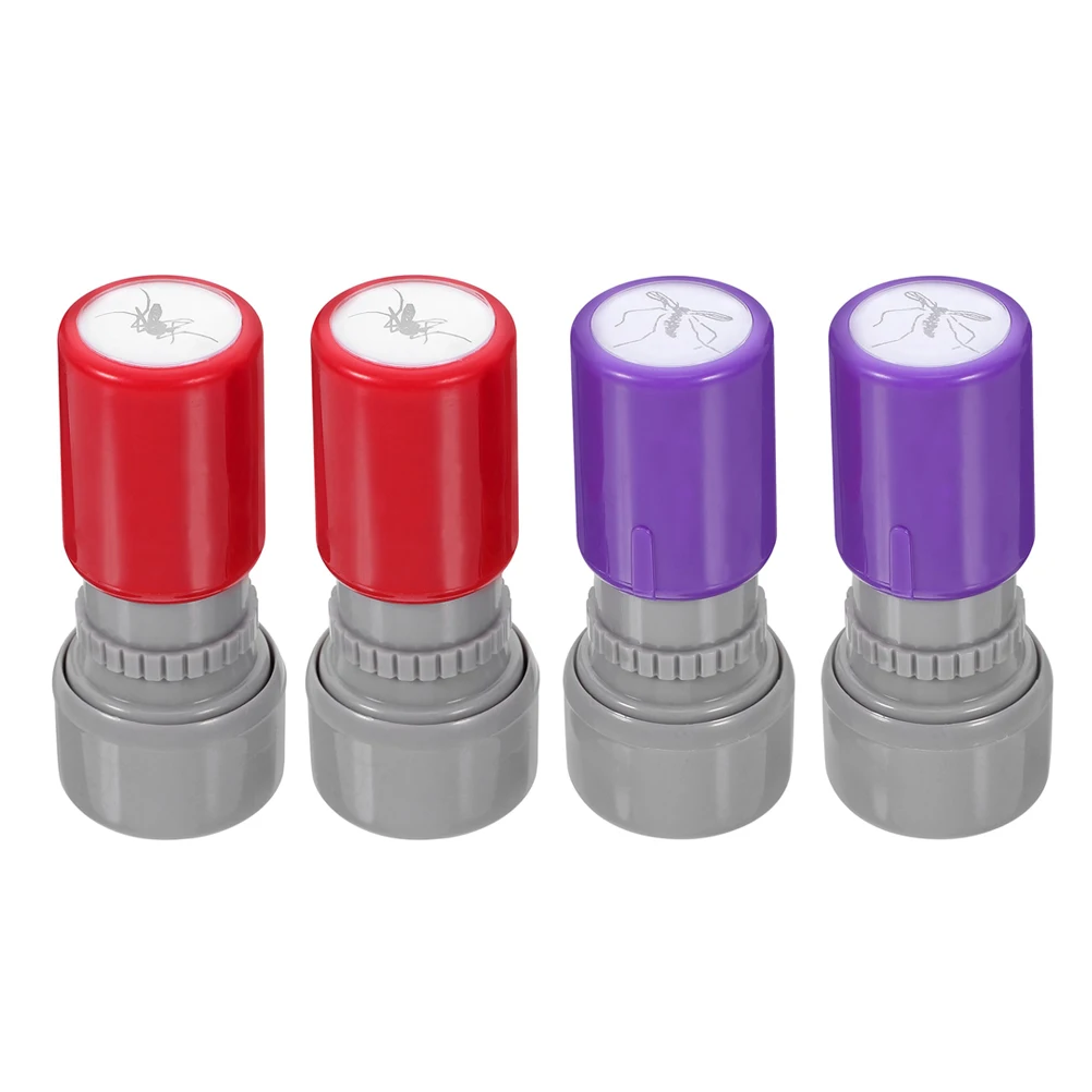 

4 Pcs Mosquito Stamp Prank Prop Portable Trick Toy Kids Parties Scrapbooking Card Making Halloween Fun Novelty