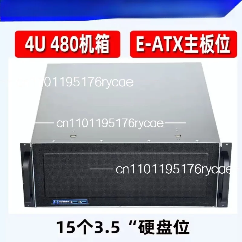 Long USB 3.0 15-bay 4U Server Chassis 4U Industrial NVR Storage Dual-slot Powerful Motherboard Short Chassis 480mm