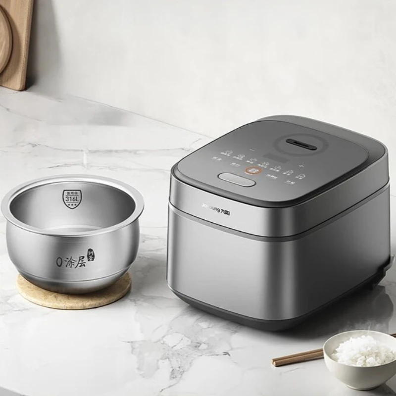 Joyoung 3L Home Rice Cooker, 316L Stainless Steel Inner Pot, Uncoated, 1200W IH Electromagnetic Heating