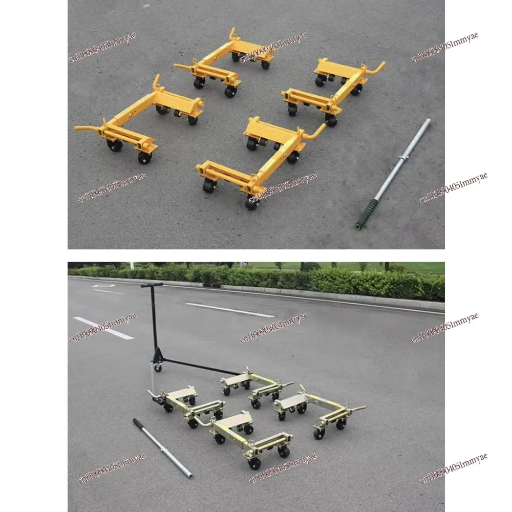 

Low center of gravity wheel roadside assist trolley