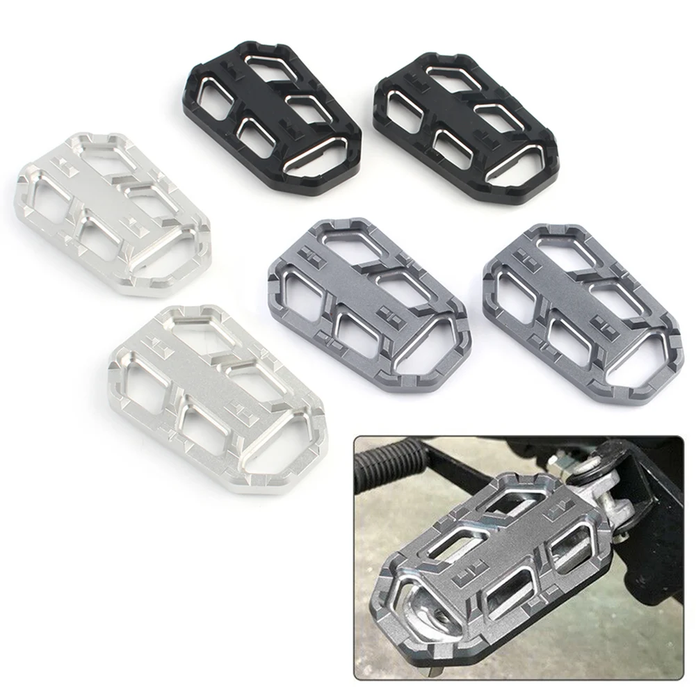 2x Motorcycle Foot Pegs Footrests Wide Brake Pedal For Honda CB500X CB 500X 2015 2016 CNC Aluminum