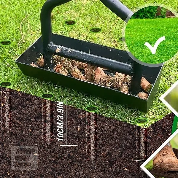 Pillar Crusher Soil Tool Lawn Aerator Spike Manual Tool