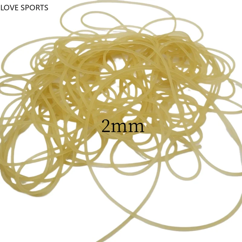 New Diameter 2mm Solid Elastic Rubber Line 5M Rubber Line for Fishing Traditional Level Round Elastic Rope Tied Line Fish Ropes