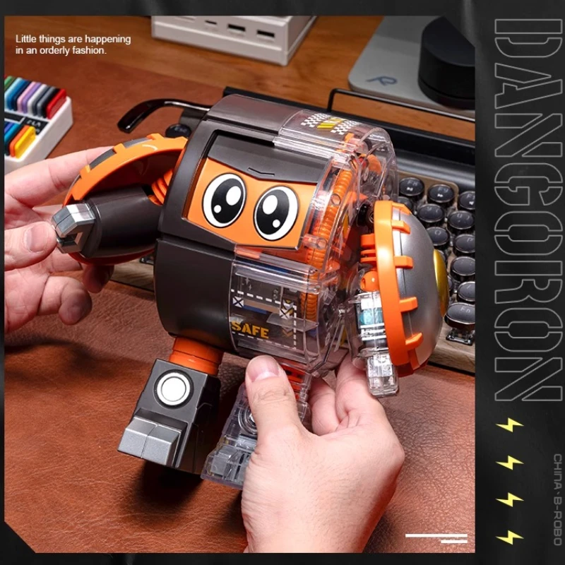 빌딩 블록 B-ROBO KABUTACK 볼 드래곤 조립 이동식 로봇 모델 장식품 교육용 장난감 메카 컬렉션 선물