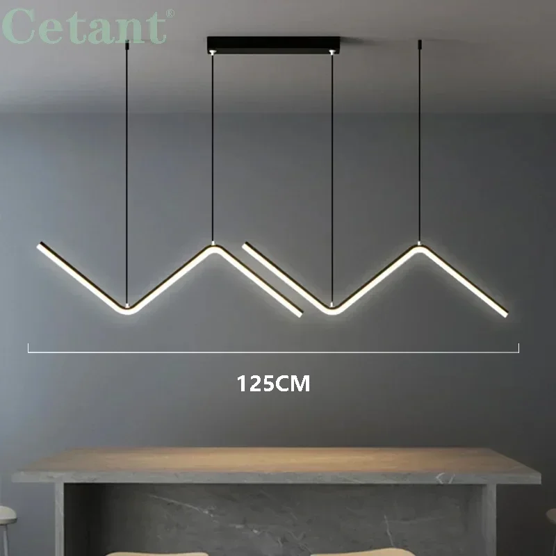 Modern LED Pendant Light Smart Remote Control Adjustable Color Temperature Brightness Restaurant Living Room Kitchen Home Lights