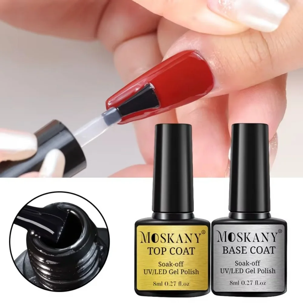 Air Dry No Acid Acrylic Nail Primer Kit Base Coat Top Coat Matching Soak Off UV Gel Polish DIY Salon Manicure Nail Art Supplies