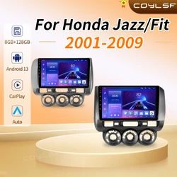 Android For Honda Jazz GD 2001 - 2008 Fit 2001-2009 Car Auto Apple Carplay Radio Multimedia Automotive GPS Display Head Unit