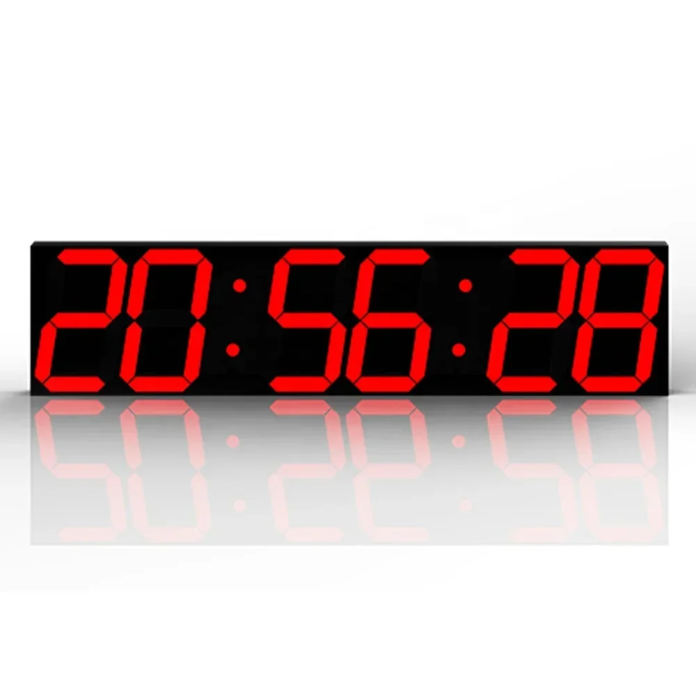 2026 Large Display Portable LED Digital Wall Clock Wifi Countdown Alarm Clock Electronic Stopwatches for Home Gym Office