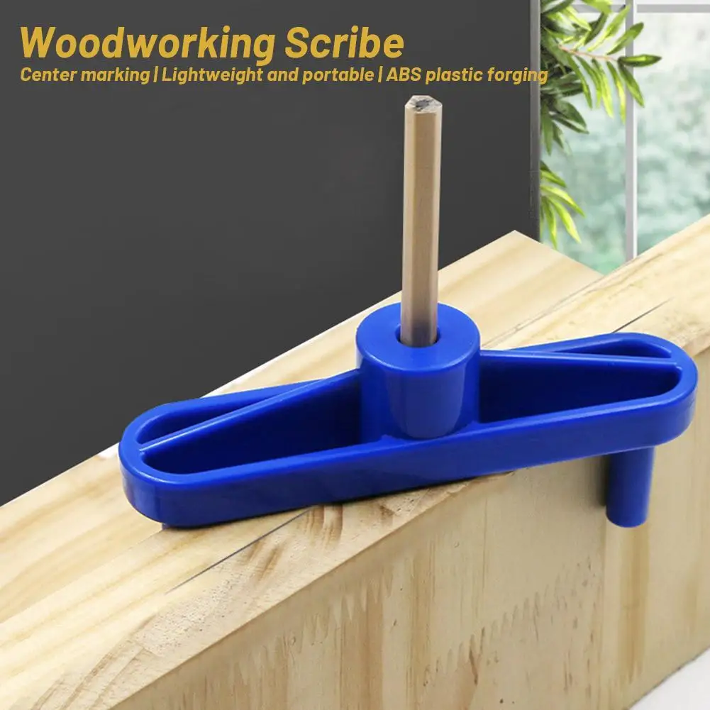 Woodworking Center Locator Scribe Tool Wood Panel Center line Gauge Finder DIY Woodworking Auxiliary Marking Tool Gauge Finder