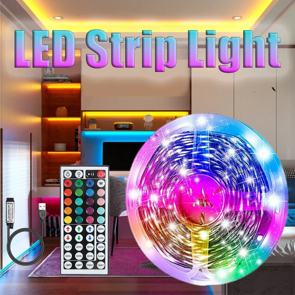 

5050 16/LED Light with IR Control RGB USB Bright Best for Bedroom TV Wall and Living Room Decoration Party